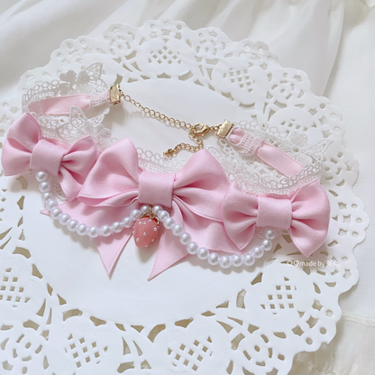 Bow Strawberry Lolita Neck Choker PA20123