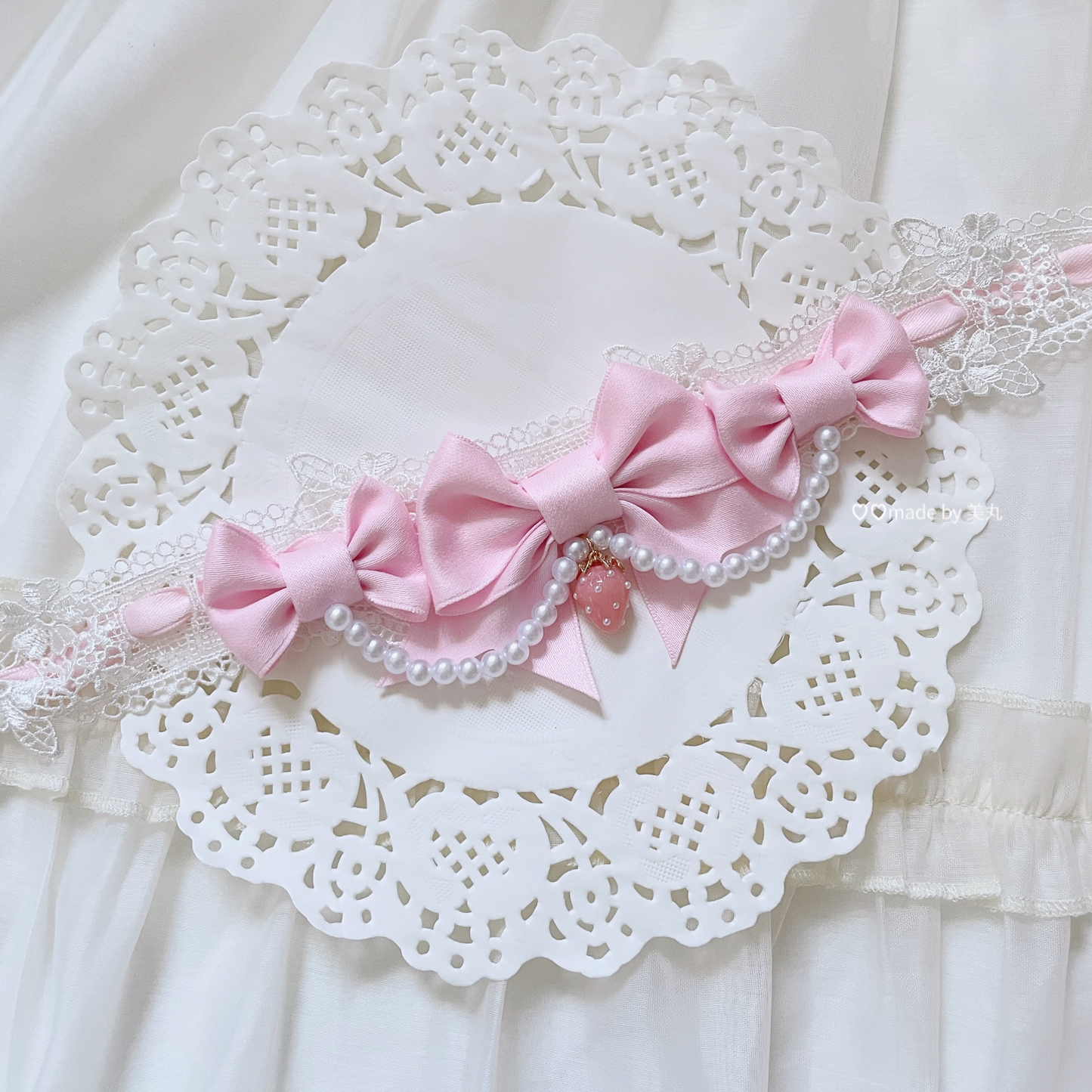 Bow Strawberry Lolita Neck Choker PA20123