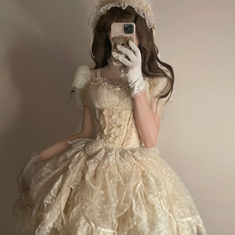 Ballet Lace Lolita Skirt PL53176