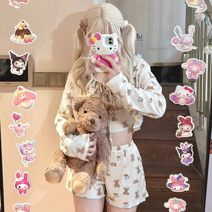 cute bear pajamas PL53324