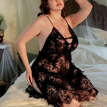Lace suspender nightgown PL53701