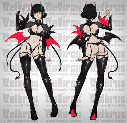 Cosplay Demonette Desire Lingerie  KO76