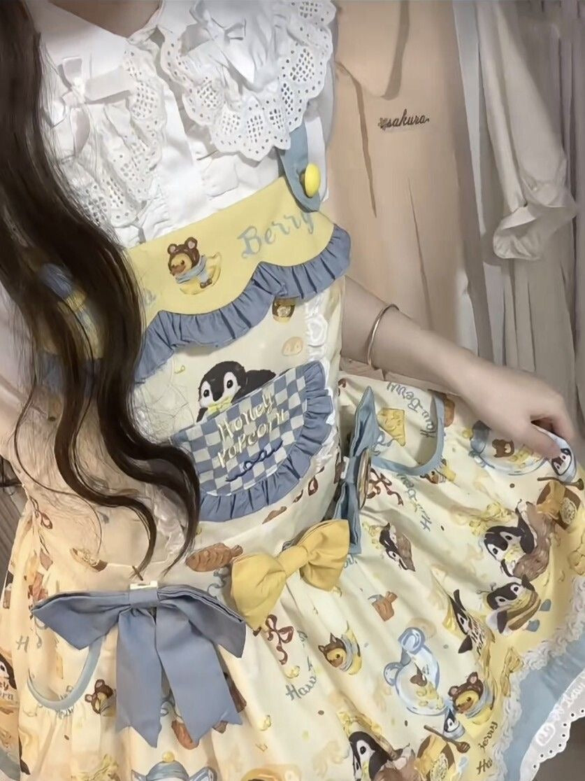 Cute Lolita Bow Dress PL53776