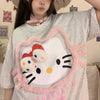 Cute Kitty Short Sleeve Top PL53773