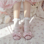lolita bow shoes PL53314