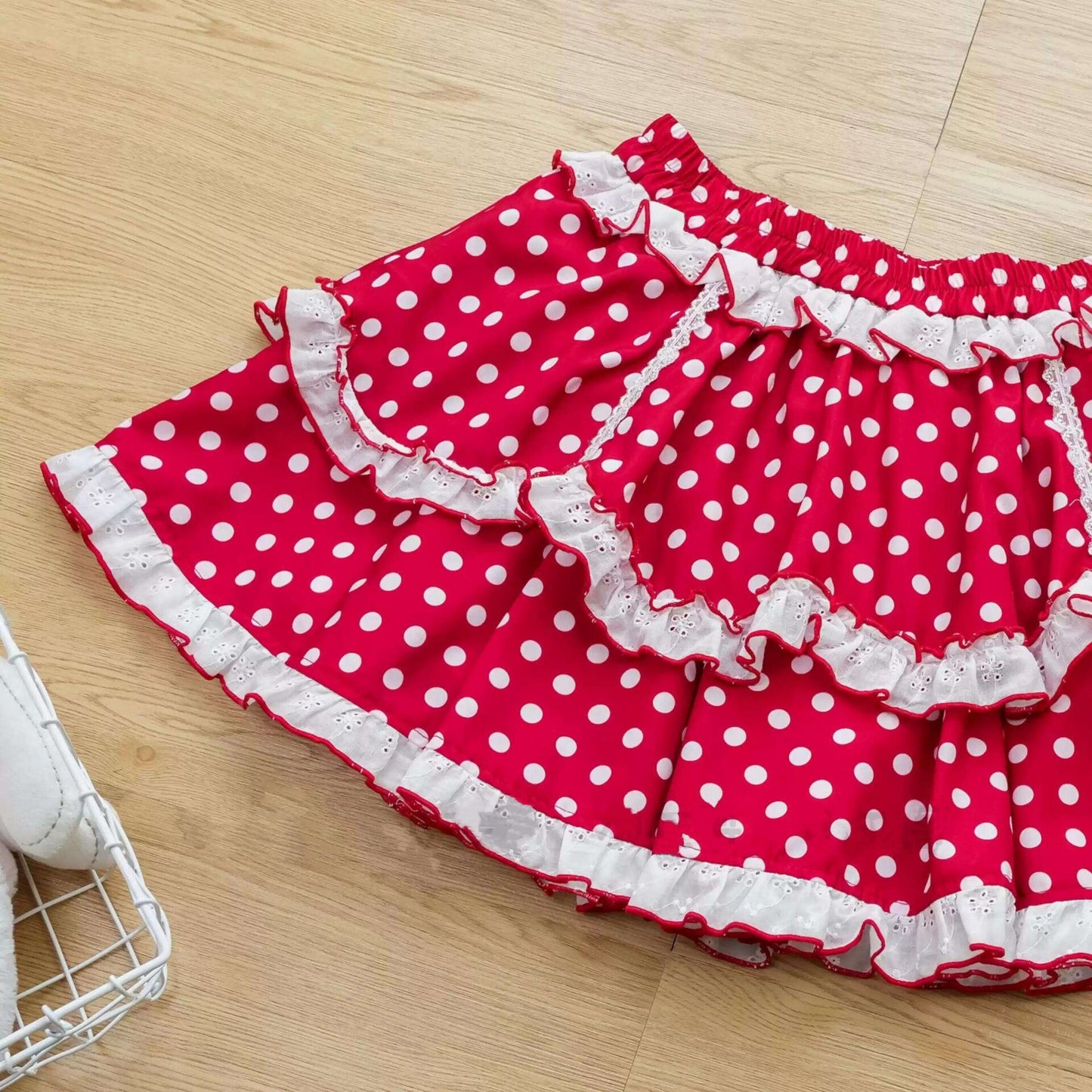 Cherry polka dot skirt PA20076