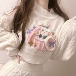 Cute sweater and skirt suit PL53570