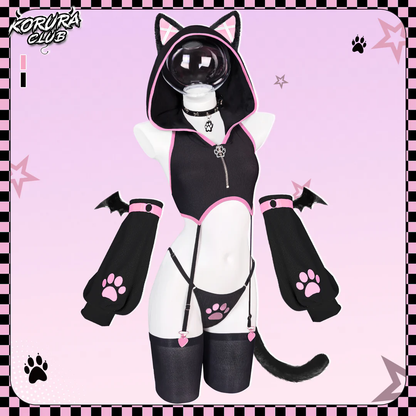 Pre-sale Cat Cosplay Lingerie Vest Set KO156