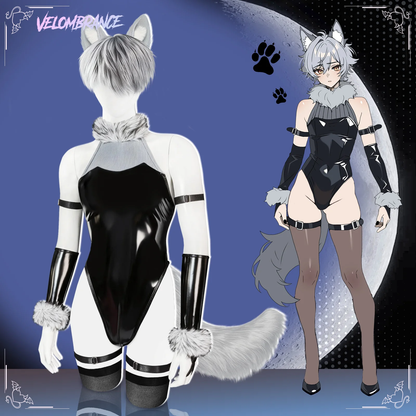Fluffy Wolf Bodysuit (8-Piece Set）AS65