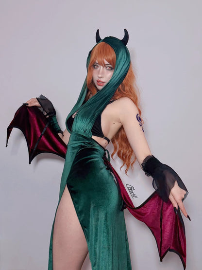 Gothic Green Devil Wing Costume Set HK008