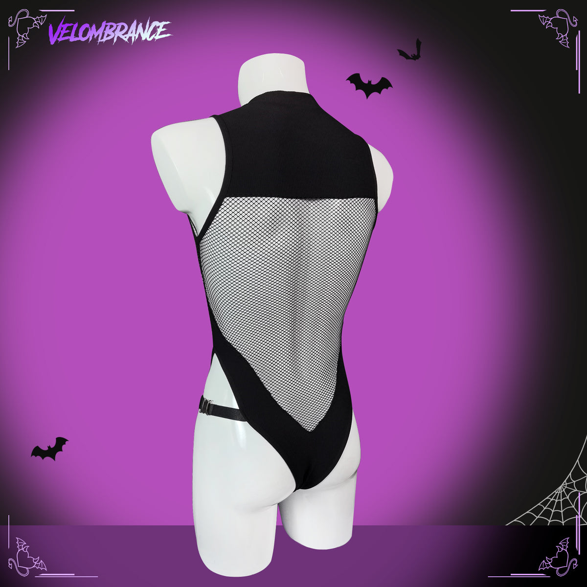 Pre-order Knit Mesh Bodysuit  AS72