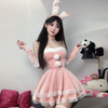 Christmas Lace Bunny Suit PA10199