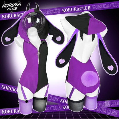 Heart Pattern Two-Tone Bunny KO129