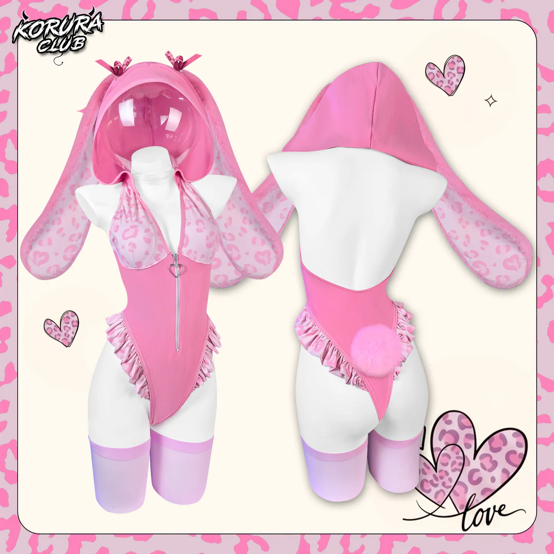 Pre-sale Cosplay Leopard Print Bunny Lingerie KO141