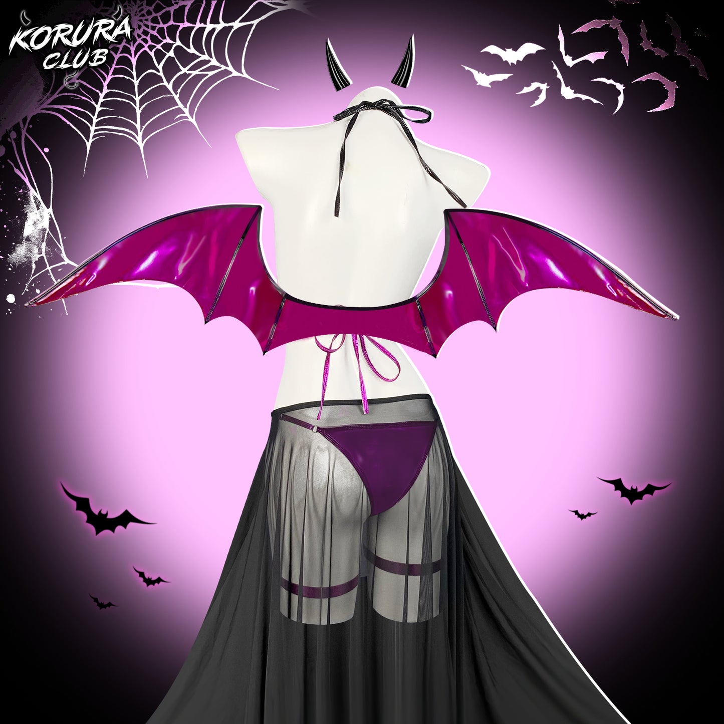 Cosplay Shadow Succubus Lingerie KO158