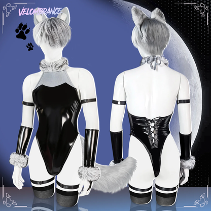 Fluffy Wolf Bodysuit (8-Piece Set）AS65