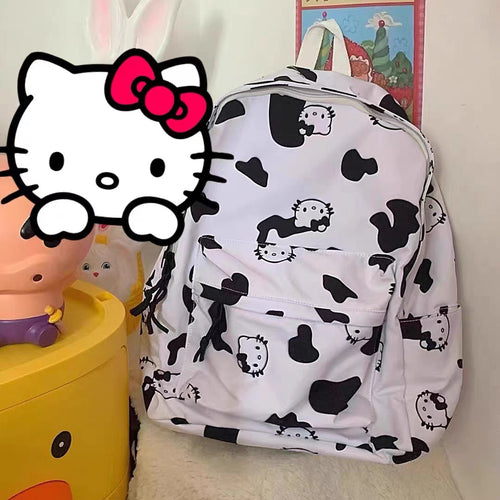 BLACK AND WHITE CUTE BACKPACK PL53238