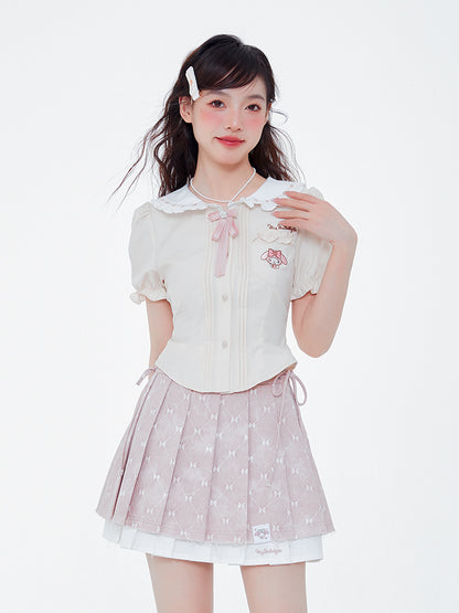 Cartoon Top + A-line Skirt PL53348