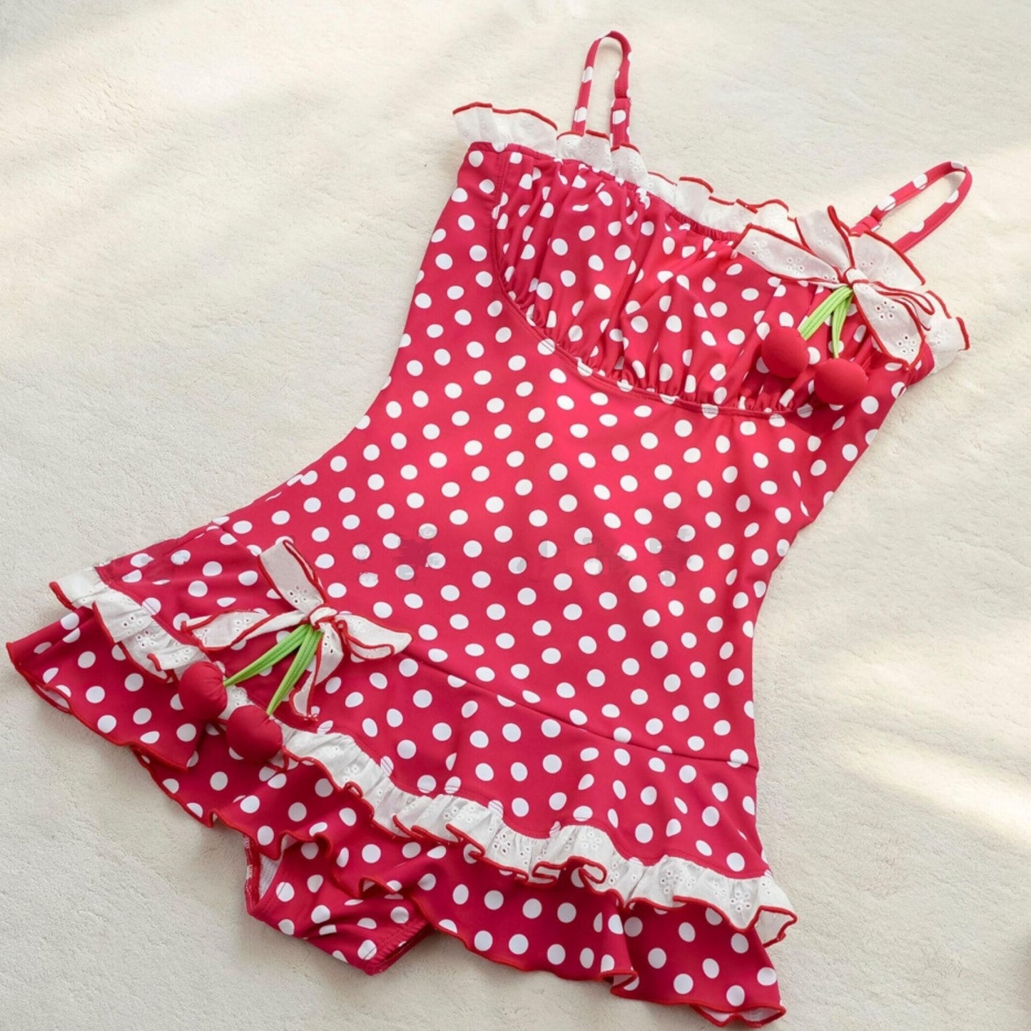Cherry polka dot swimsuit PA20072