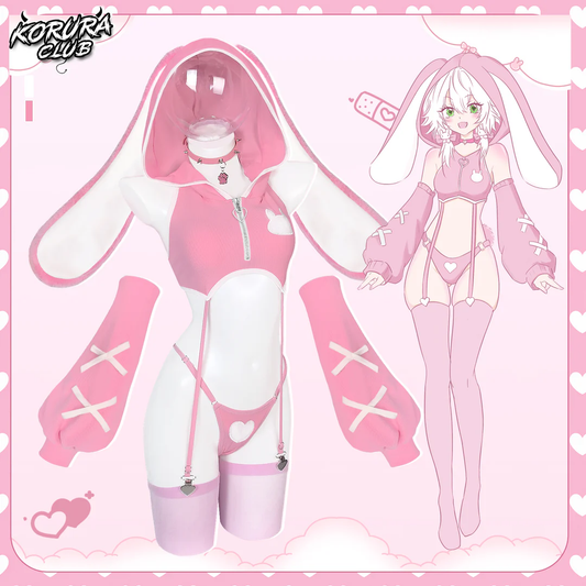 Pre-sale Bunny Cosplay Lingerie Vest Set KO157