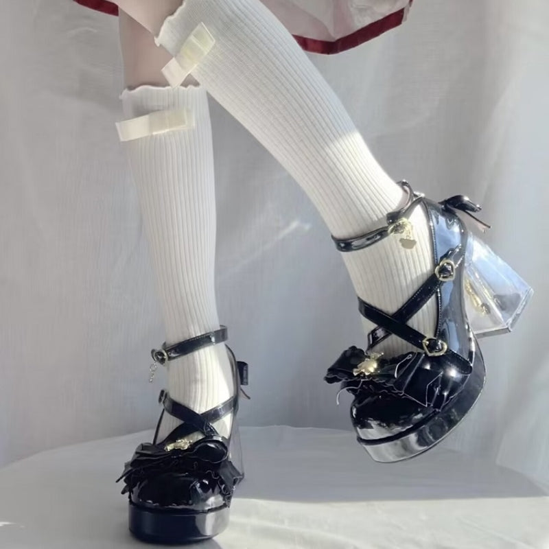 Bear High Heel Lolita Princess Shoes PL53779