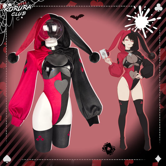 Halloween Cosplay Clown Bunny Bodysuit KO166