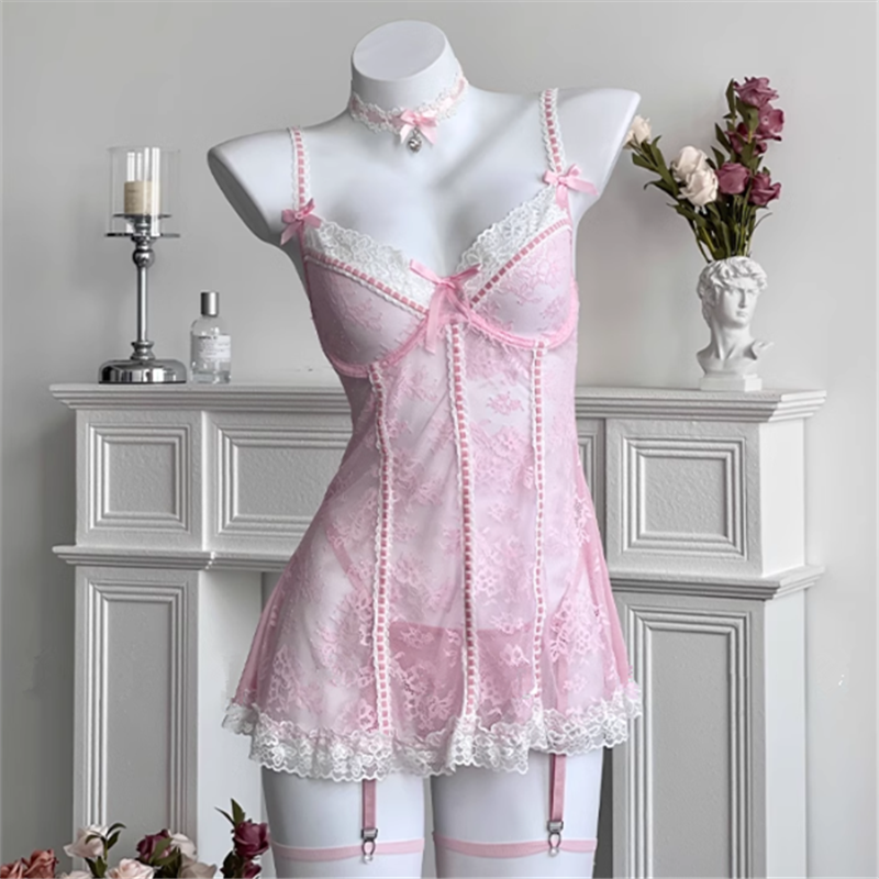 Lace Suspender Nightgown PA10226