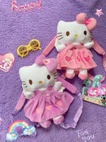 Y2K pink kitten plush backpack PL53439