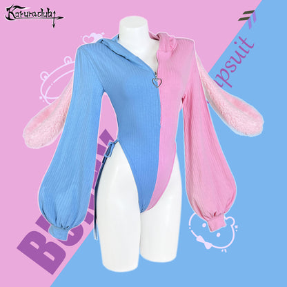 Bunny Ear Hoodie Bodysuit KO64