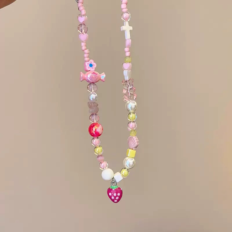 Strawberry Candy Necklace PL53760