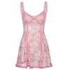 pink lace butterfly dress PL53120