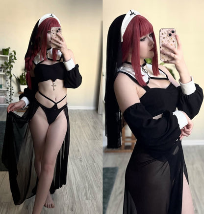 Mesh Nun Costume KO153