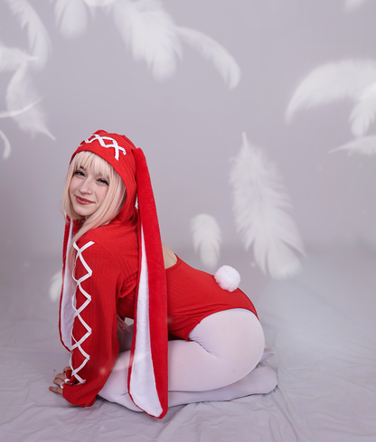 Cosplay Heart-Lock Floppy Bunny Jumpsuit KO103