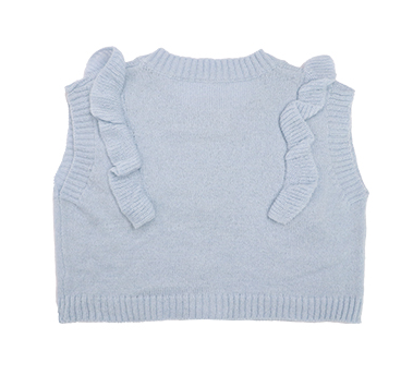 Blue Knit Vest Sweater PL52918