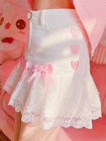 White Bow Skirt  PL52495