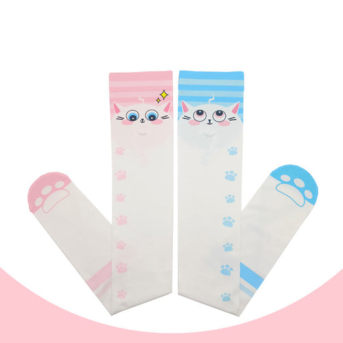 Cute cat paw high socks PL52860