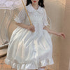 White Doll Collar Dress PL52964