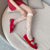 Romantic Floral Calf Socks PL53008