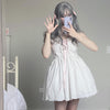 Cute white dress PL50875