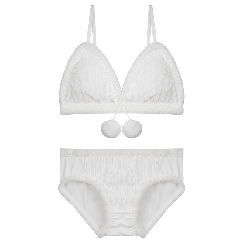 White Plush Underwear Set PL52807