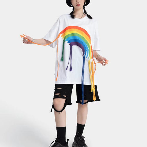 Rainbow Print T-shirt PL53028