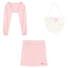 Pink top + skirt 3-piece set  PL52673