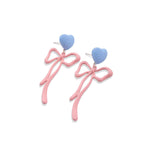 Pink Candy Bow Earrings PL52768