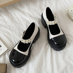 Cute Patchwork Leather Shoes PL53068