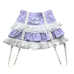 Lace purple cake skirt PL52472