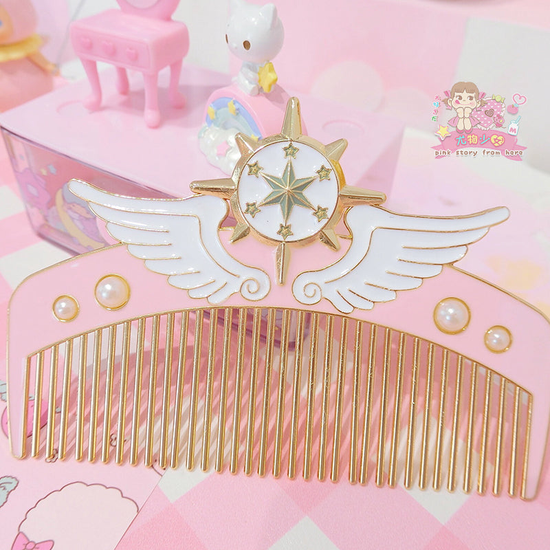 Cute pink portable comb PL52782
