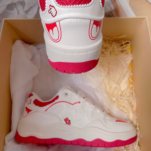 Pink Print Platform Sneakers PL52758