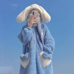 Cute blue long pajamas PL52746