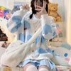 New blue knitted sweater PL52846