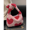 Cute Plush Heart Shoulder Bag PL52864